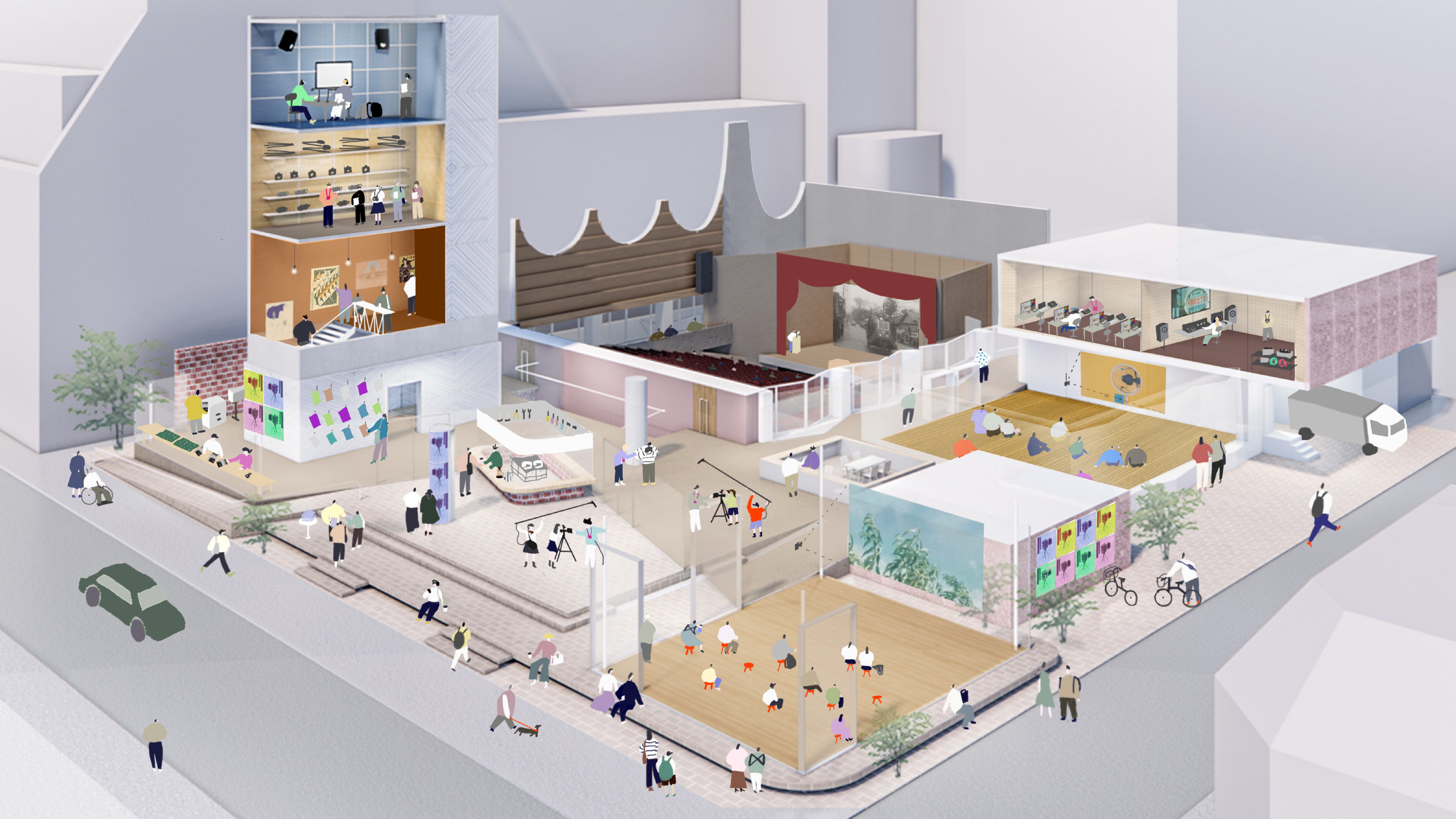 Proposal for the renovation of Musashino Public Hall (AS) 2
