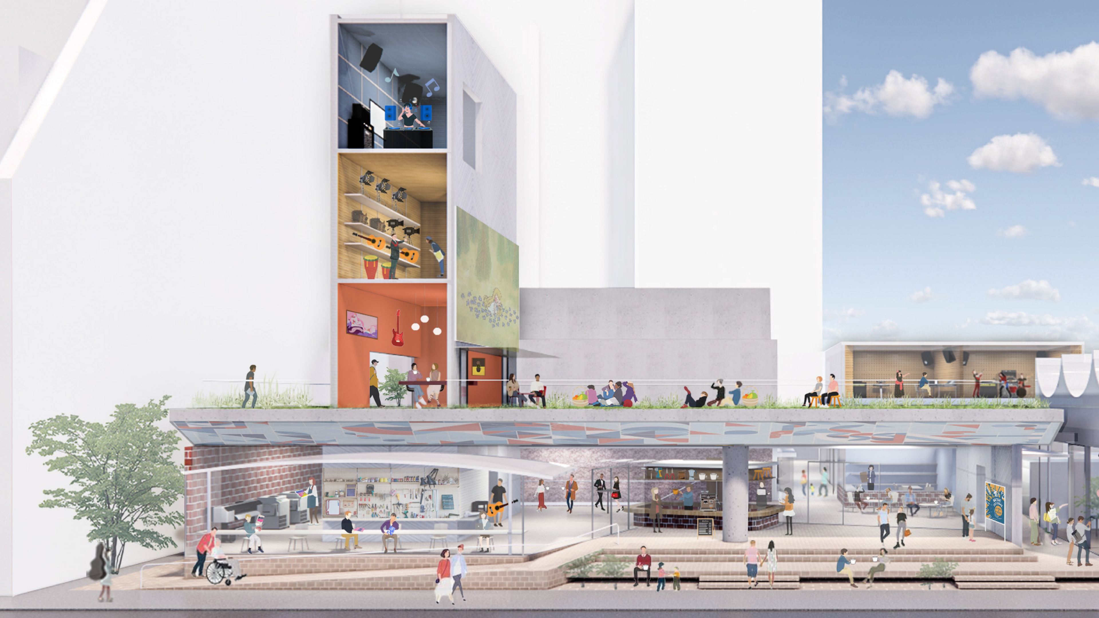 Proposal for the renovation of Musashino Public Hall (AS) 9